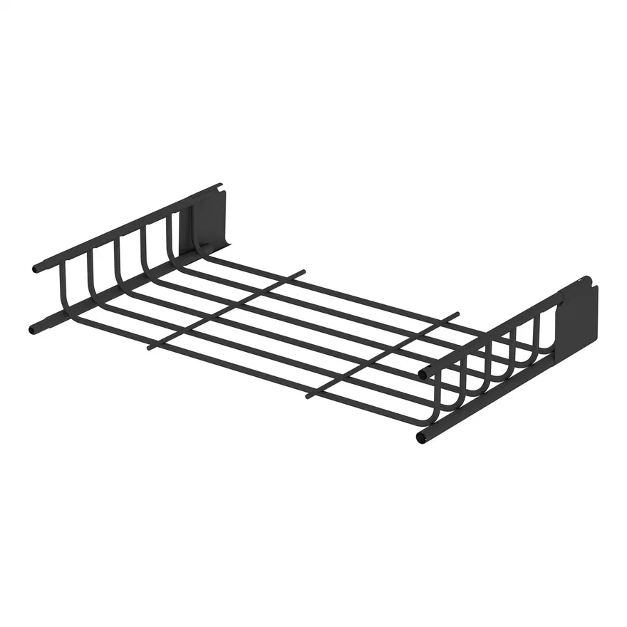 21in. x 37in. Black Steel Roof Rack Cargo Carrier Extension