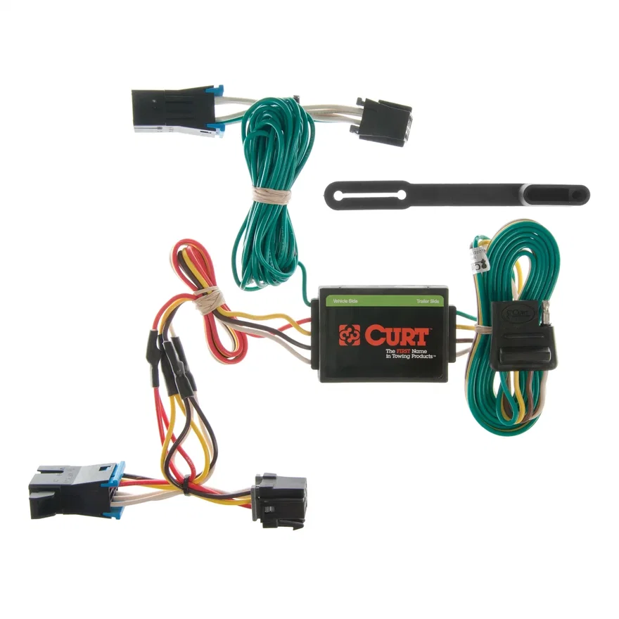Custom Wiring; 4-Way Flat; Select Chevrolet Express; GMC Savana 1500; 2500; 3500
