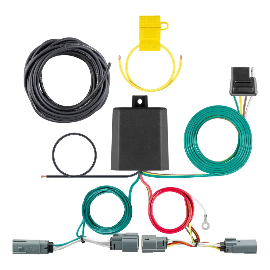 Custom Wiring Harness; 4-Way Flat Output; Select Ford Bronco