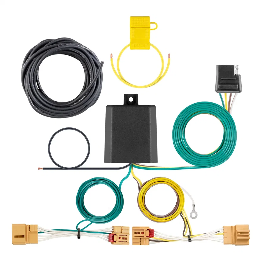 Custom Wiring Harness; 4-Way Flat Output; Select Volkswagen Golf GTI