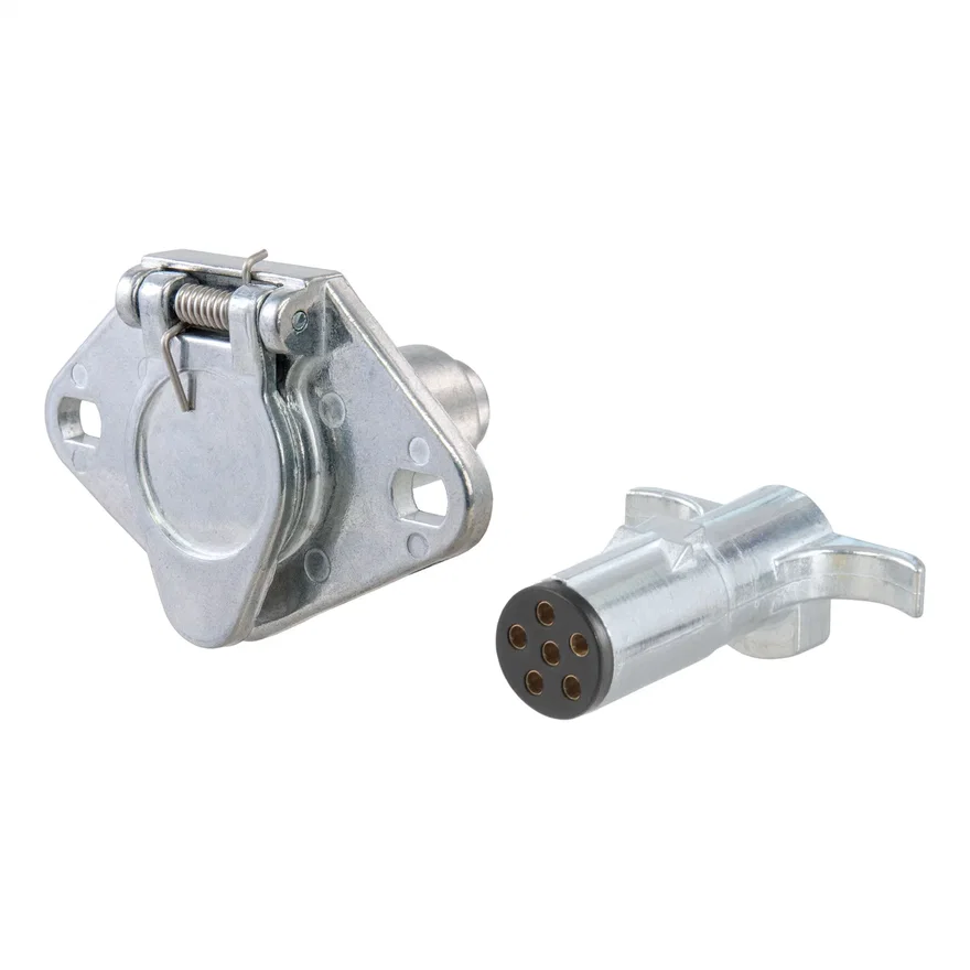6-Way Round Connector Plug/Socket (Packaged)