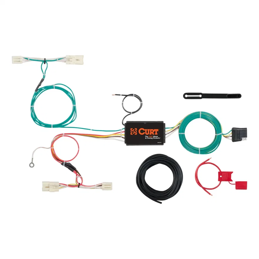 Custom Wiring Harness; 4-Way Flat Output; Select Kia Rio5 Hatchback
