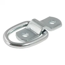 1in. x 1-1/4in. Surface-Mounted Tie-Down D-Ring (1;200 lbs; Clear Zinc) image 2