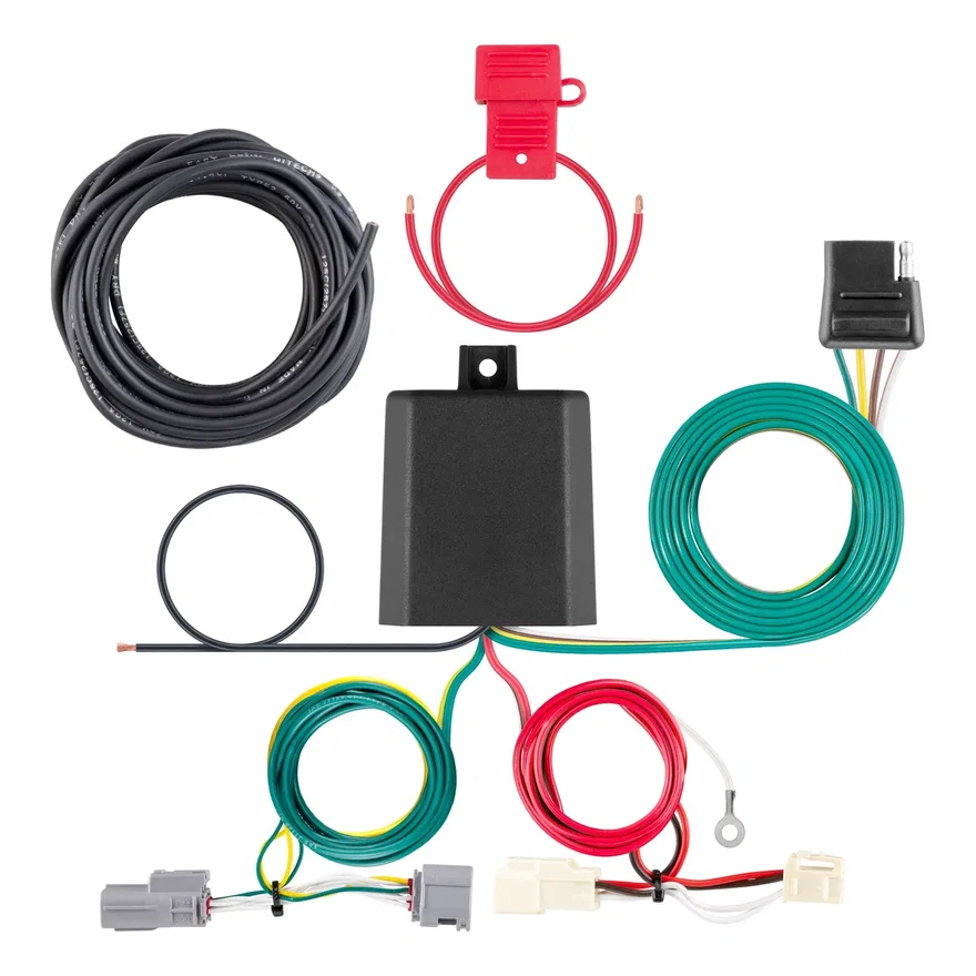 Custom Wiring Harness; 4-Way Flat Output; Select Toyota Venza