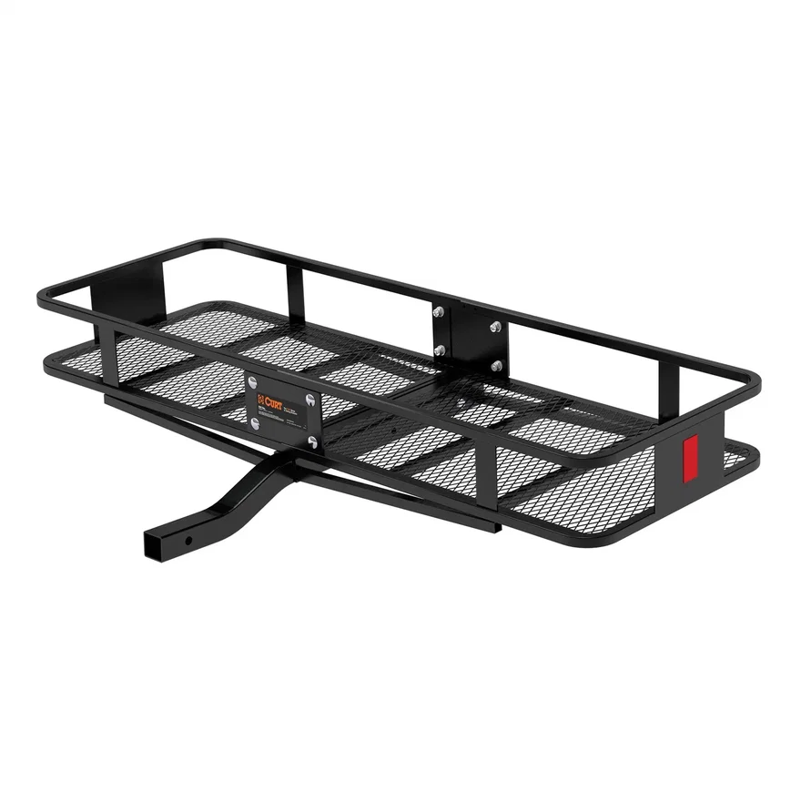 60in. x 20in. Black Steel Basket Cargo Carrier (Fixed 2in. Shank; 500 lbs.)
