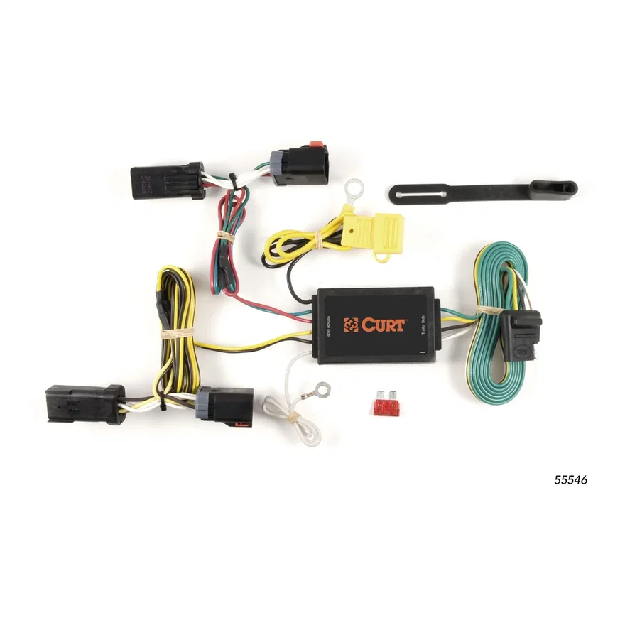 Custom Wiring Harness; 4-Way Flat Output; Select Chrysler 300 C