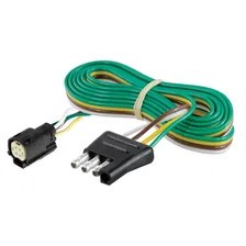 Custom Wiring; 4-Way Flat Output; Select Ford Escape; OEM Tow Package Required image 1