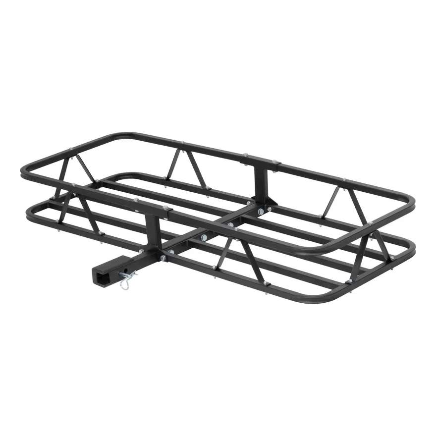 48in. x 20in. Black Steel Basket Cargo Carrier (1-1/4in.; 2in. Adapter; 500 lbs.