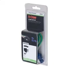 4-Way Flat Connector Socket with 60in. Wires/Hardware (Vehicle Side; Packaged) image 2