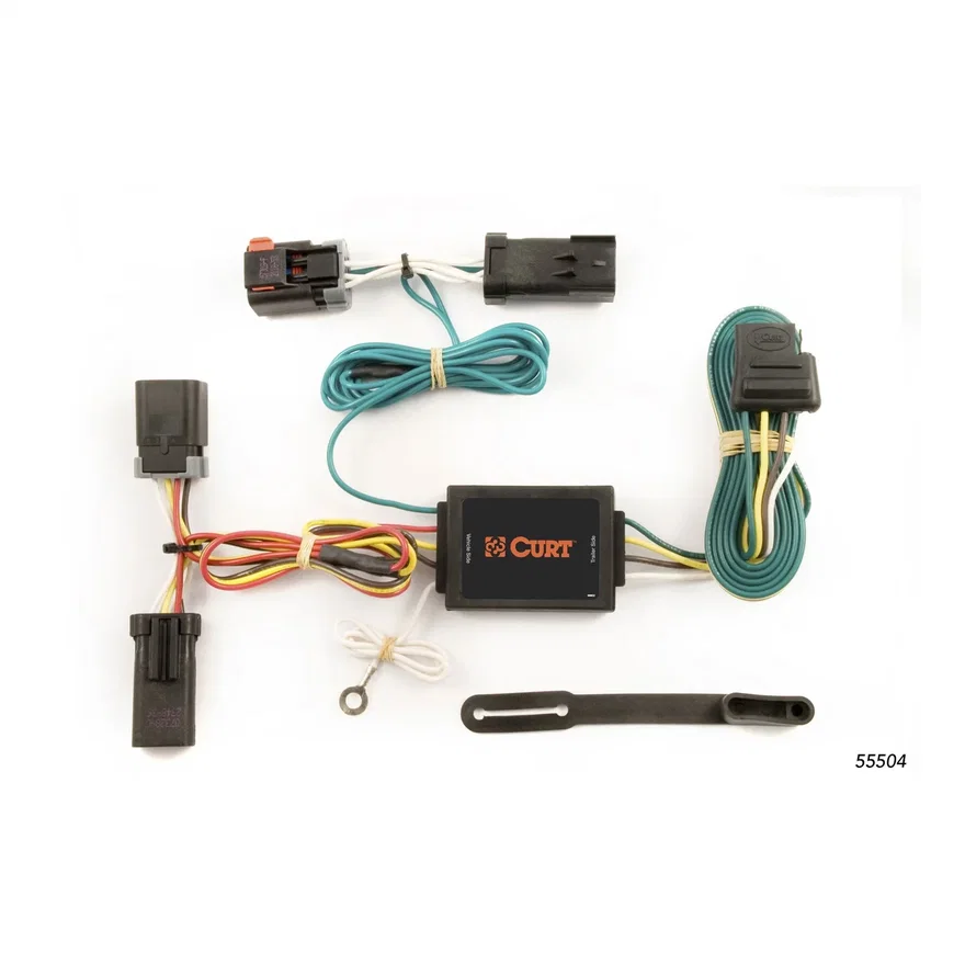 Custom Wiring Harness; 4-Way Flat Output; Select Dodge Ram 1500; 2500; 3500