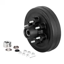 12in. Brake Hub Complete Kit with Installed Bearings; 6;000-lb. Axles image 2