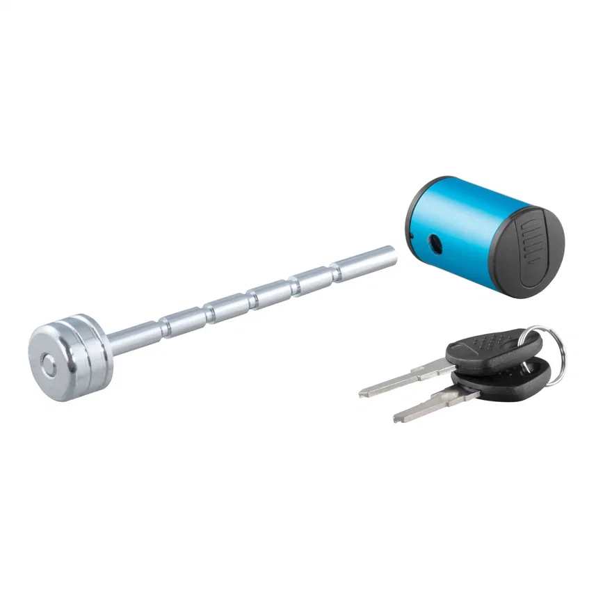 Coupler Lock (1/4in. Pin; 1in. to 3in. Latch Span; Right-Angle; Chrome)