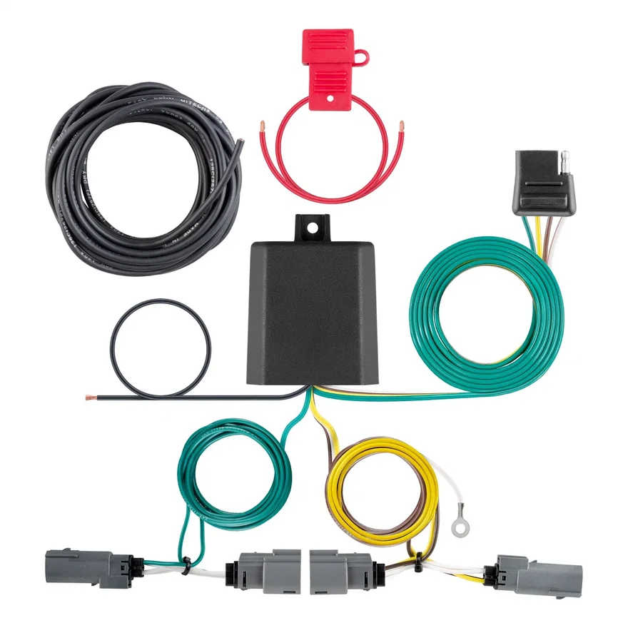 Custom Wiring Harness; 4-Way Flat Output; Select Ford F-150