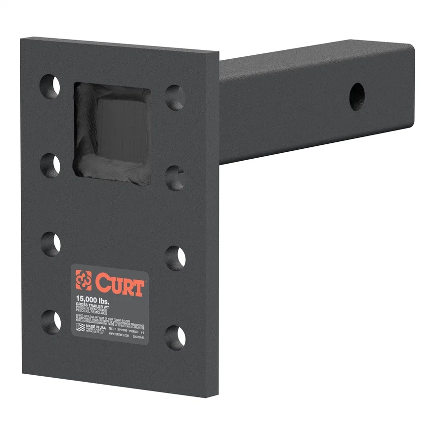 Adjustable Pintle Mount (2in. Shank; 15;000 lbs.; 7in. High; 8in. Long)