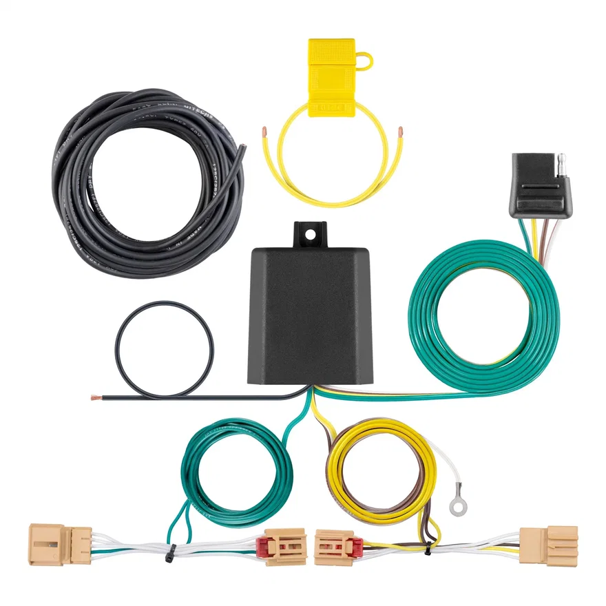Custom Wiring Harness; 4-Way Flat Output; Select Volkswagen Tiguan