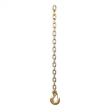 35in. Safety Chain with 1 Clevis Hook (24;000 lbs; Yellow Zinc) image 2