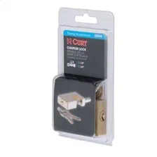 Coupler Lock (1/4in. Pin; 3/4in. Latch Span; Padlock; Solid Brass) image 2