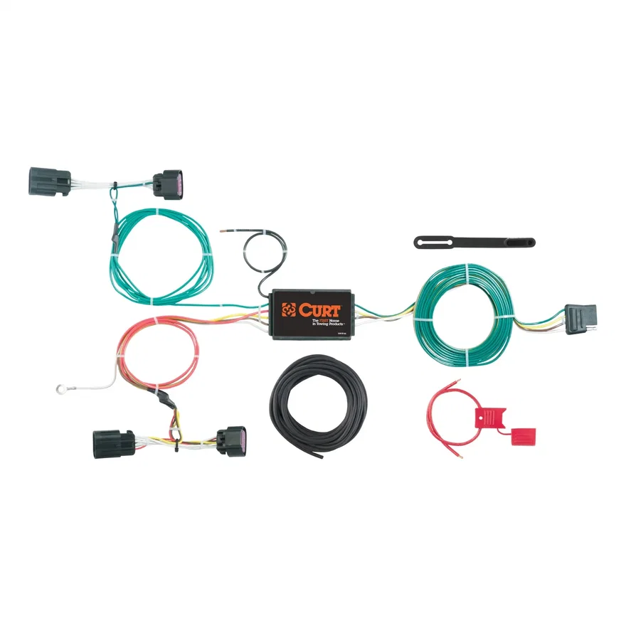 Custom Wiring Harness; 4-Way Flat Output; Select Ram ProMaster City