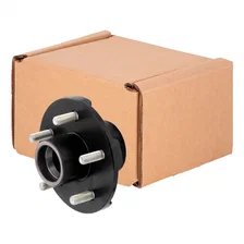 Idler Hub with Races/Wheel Studs; 3;500-lb. Axles; 5 on 4-1/2in. Bolt Pattern image 1