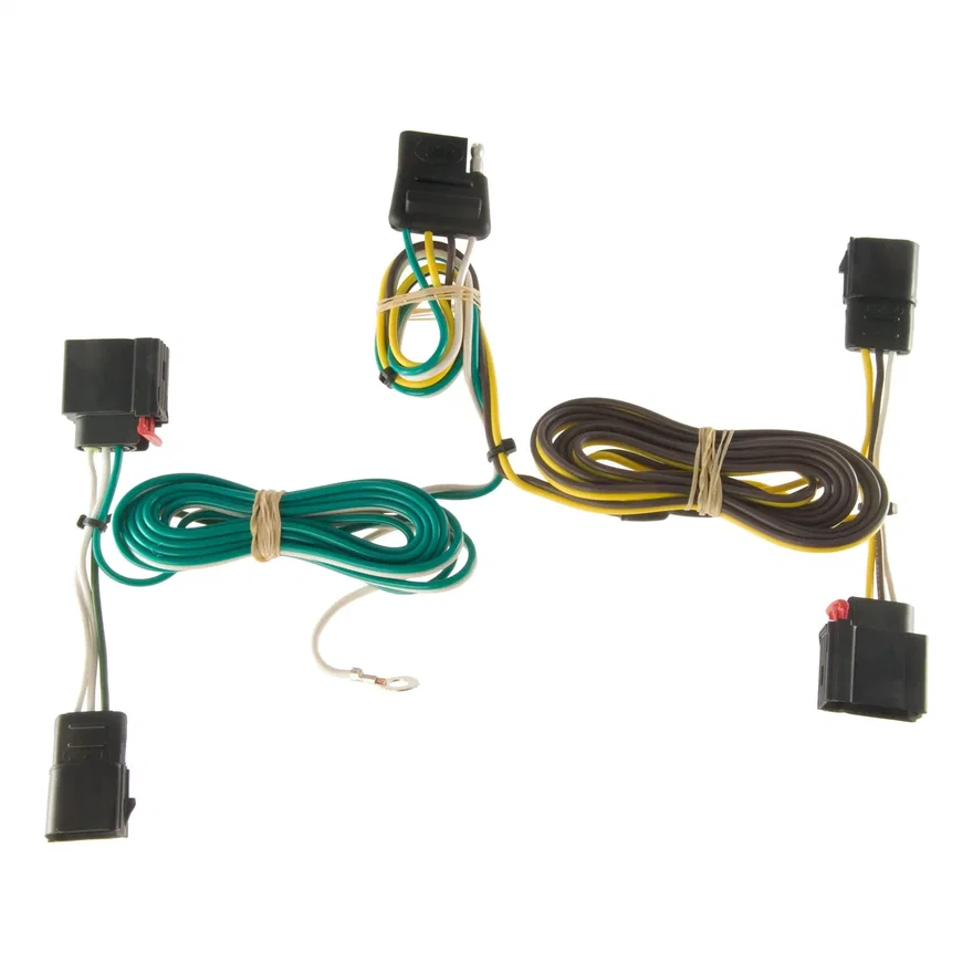 Custom Wiring Harness; 4-Way Flat Output; Select Dodge Durango
