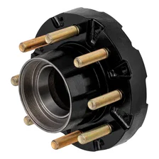 Short Threaded Idler Hub Assembly with Races/Wheel Studs; 10;000-lb. Axles image 2