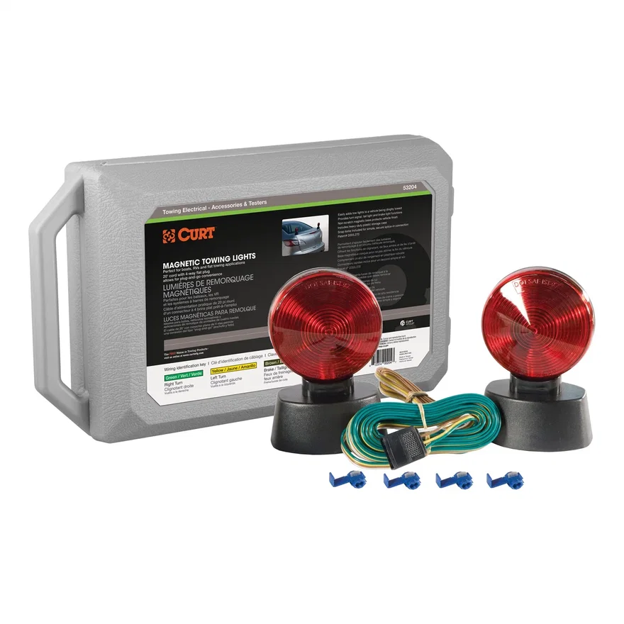 Magnetic Tow Lights with Storage Case