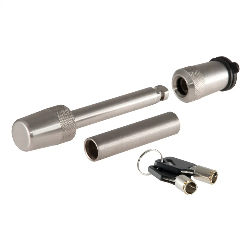 1/2in. Hitch Lock with 5/8in. Adapter (1-1/4in. or 2in. Receiver; Barbell; Stain