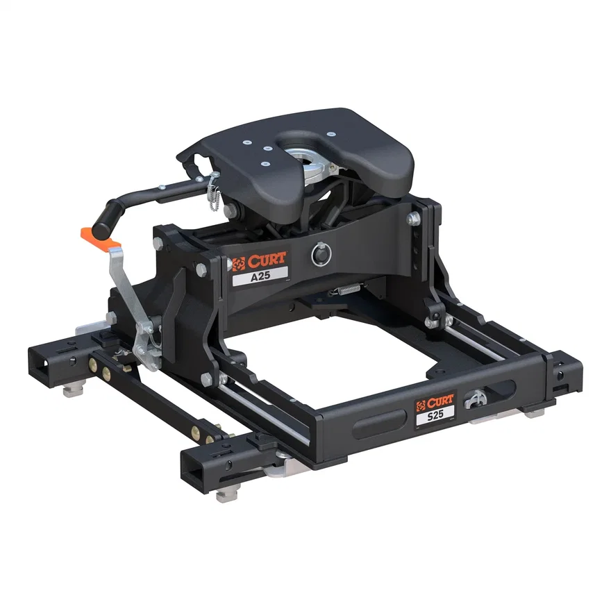 A25 Sliding 5th Wheel Hitch; 25K; Select Silverado; Sierra Puck System