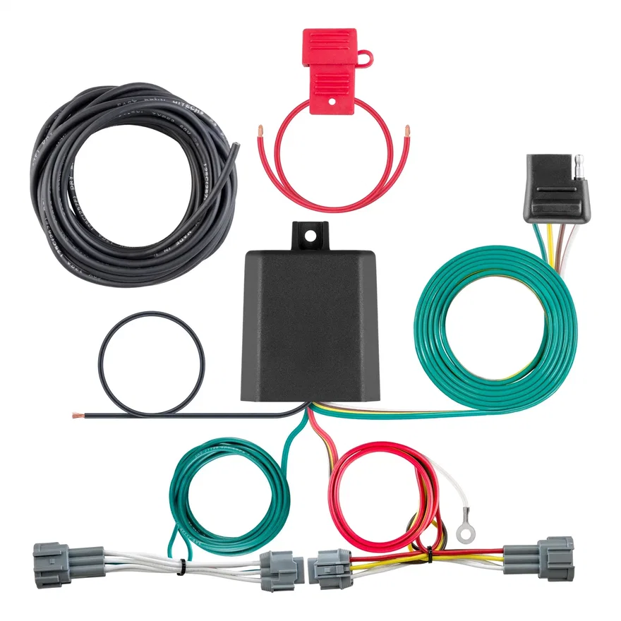Custom Wiring Harness; 4-Way Flat Output; Select Nissan Kicks