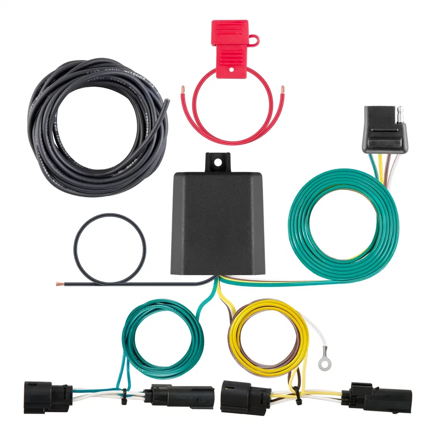 Custom Wiring Harness; 4-Way Flat Output; Select Ford Transit-150; 250; 350; HD