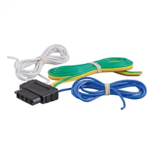 5-Way Flat Connector Socket with 60in. Wires (Vehicle Side; Packaged) image 2