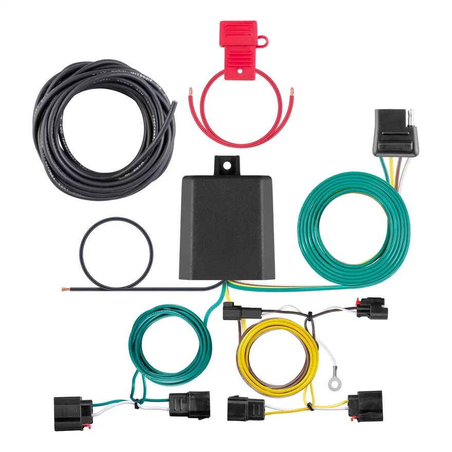 Custom Wiring Harness; 4-Way Flat Output; Select Jeep Grand Cherokee