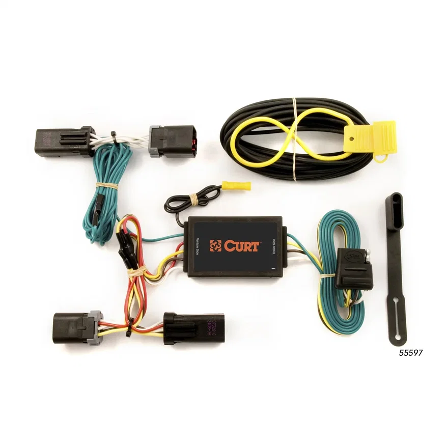 Custom Wiring Harness; 4-Way Flat Output; Select Dodge Durango; Chrysler Aspen