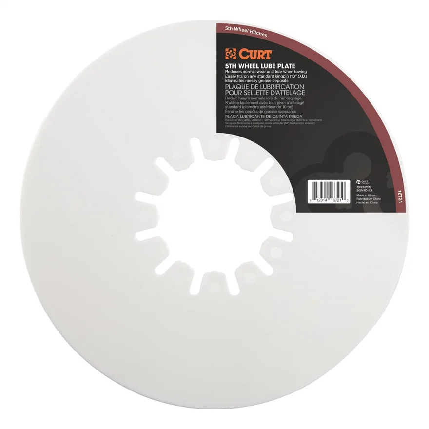10in. 5th Wheel Lube Plate