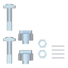 Replacement 5th Wheel Puck System Anchors for Ram (Large; Fits 16021; 16022) image 1