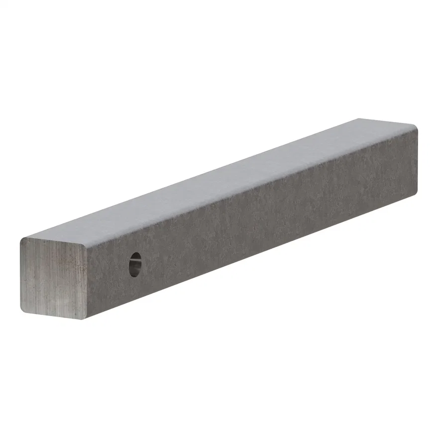 2in. x 18in. Raw Steel Hitch Bar