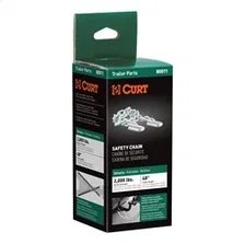 48in. Safety Chain with 2 S-Hooks (2;000 lbs; Clear Zinc; Packaged) image 4