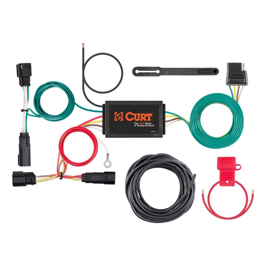 Custom Wiring Harness; 4-Way Flat Output; Select Ford Escape