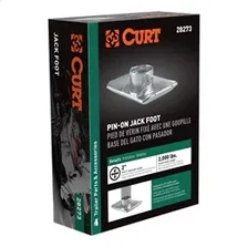Pin-On Jack Foot (Fits 2in. Tube; 2;000 lbs; 1-11/16in. Height; Packaged) image 3