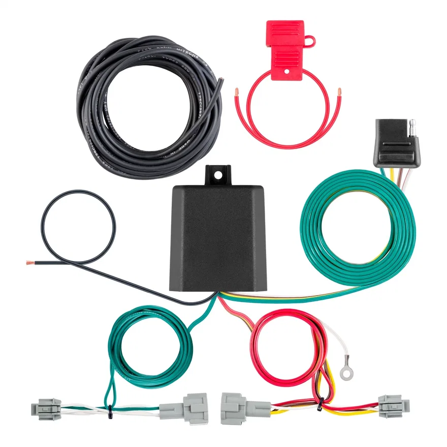 Custom Wiring Harness; 4-Way Flat Output; Select Nissan Kicks