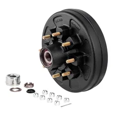 12in. Brake Hub Complete Kit with Installed Bearings; 7;000-lb. Axles image 2