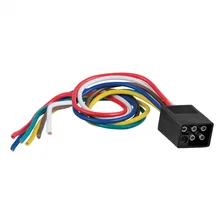 6-Way Square Connector Plug with 12in. Wires (Trailer Side; Packaged) image 1