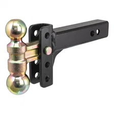 Slim Adjustable Channel Mount with Dual Ball (2in. Shank; 10K; 3-3/4in. Drop) image 1