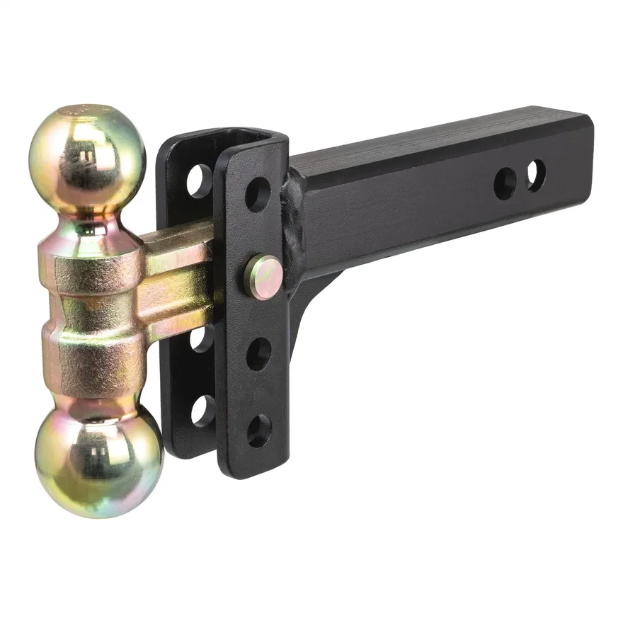 Slim Adjustable Channel Mount with Dual Ball (2in. Shank; 10K; 3-3/4in. Drop)