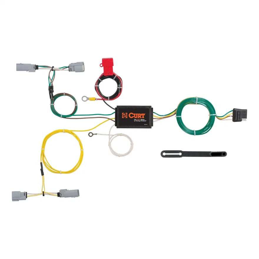 Custom Wiring Harness; 4-Way Flat Output; Select Dodge Challenger