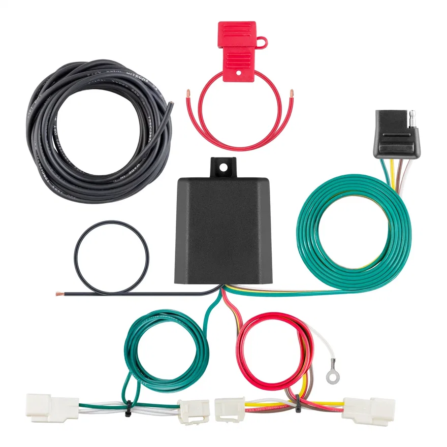 Custom Wiring Harness; 4-Way Flat Output; Select Toyota RAV4