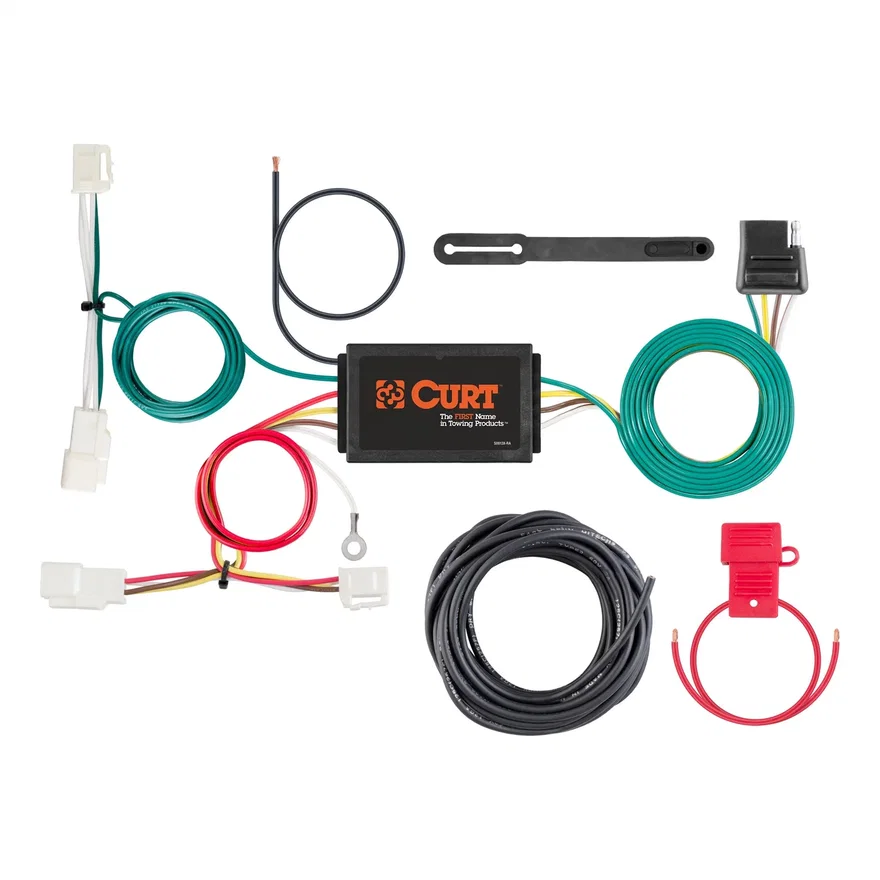 Custom Wiring Harness; 4-Way Flat Output; Select Toyota Yaris