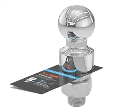 2in. Trailer Ball (1in. x 2-1/8in. Shank; 1in. Rise; 6;000 lbs.; Chrome) image 2