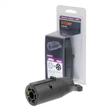 Electrical Adapter (7-Way RV to 6-Round Trailer; Center Pin Brake; Packaged) image 1
