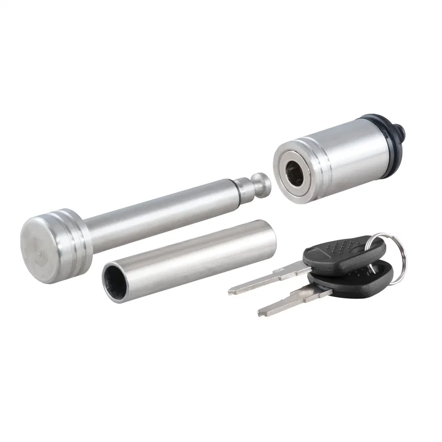 1/2in. Hitch Lock with 5/8in. Adapter (1-1/4in. or 2in. Receiver; Barbell; Stain